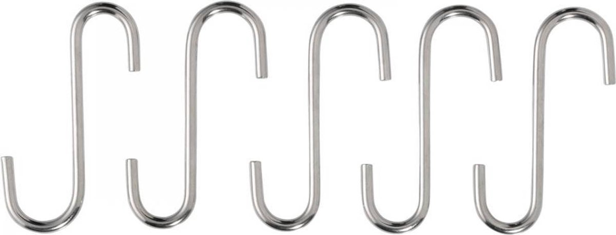 Blokker S-Haken - 5 Stuks - RVS