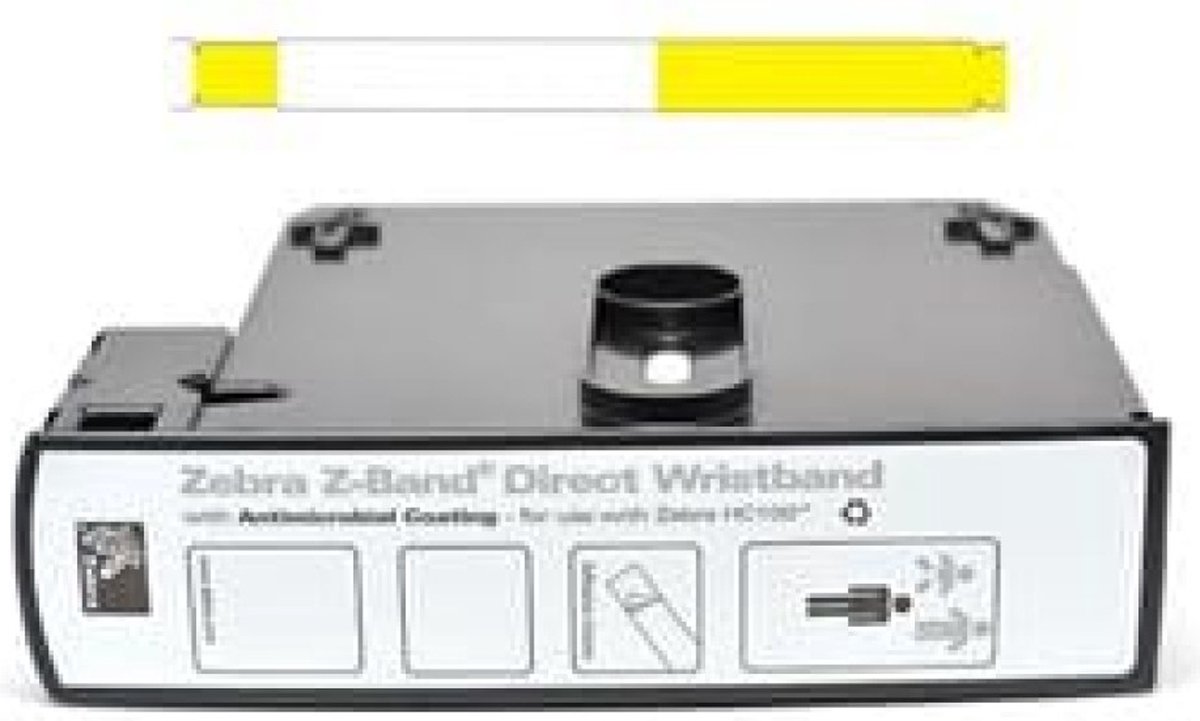 Zebra etiketten Z-Band Direct Geel 1 doosje á 200 labels