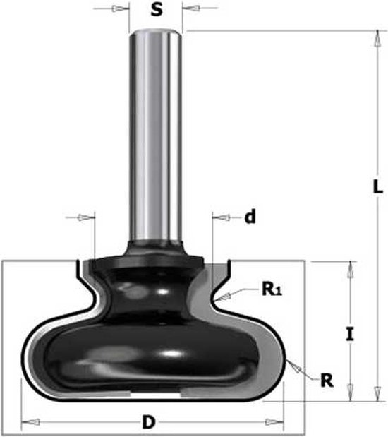 CMT - Coupe-manche (entrepreneur), HW - Cutter - Outils de coupe - Outils de coupe - Fraise à rainurer - 1 Pièce(s)