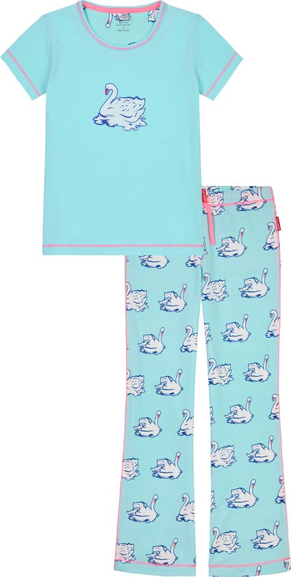 Claesen's® - Meisjes Pyjama Set - Swans Birds - 95% Katoen - 5% Lycra |  bol.com