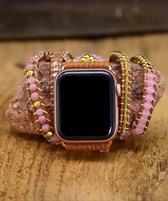 Apple Watch bohemian horloge bandje 38/40/41 mm Kralen Wikkelband Ibiza stijl