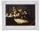 Rembrandt van Rijn - De anatomische les - Schilderij 50 x 40 cm