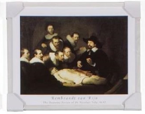 Rembrandt van Rijn - De anatomische les - Schilderij 50 x 40 cm