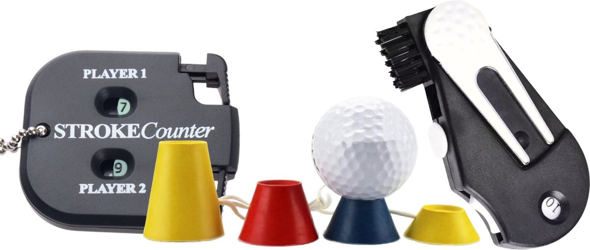 Jobber - SET - Golf - Pitchfork 4 in 1 + Wintertees + Slagenteller