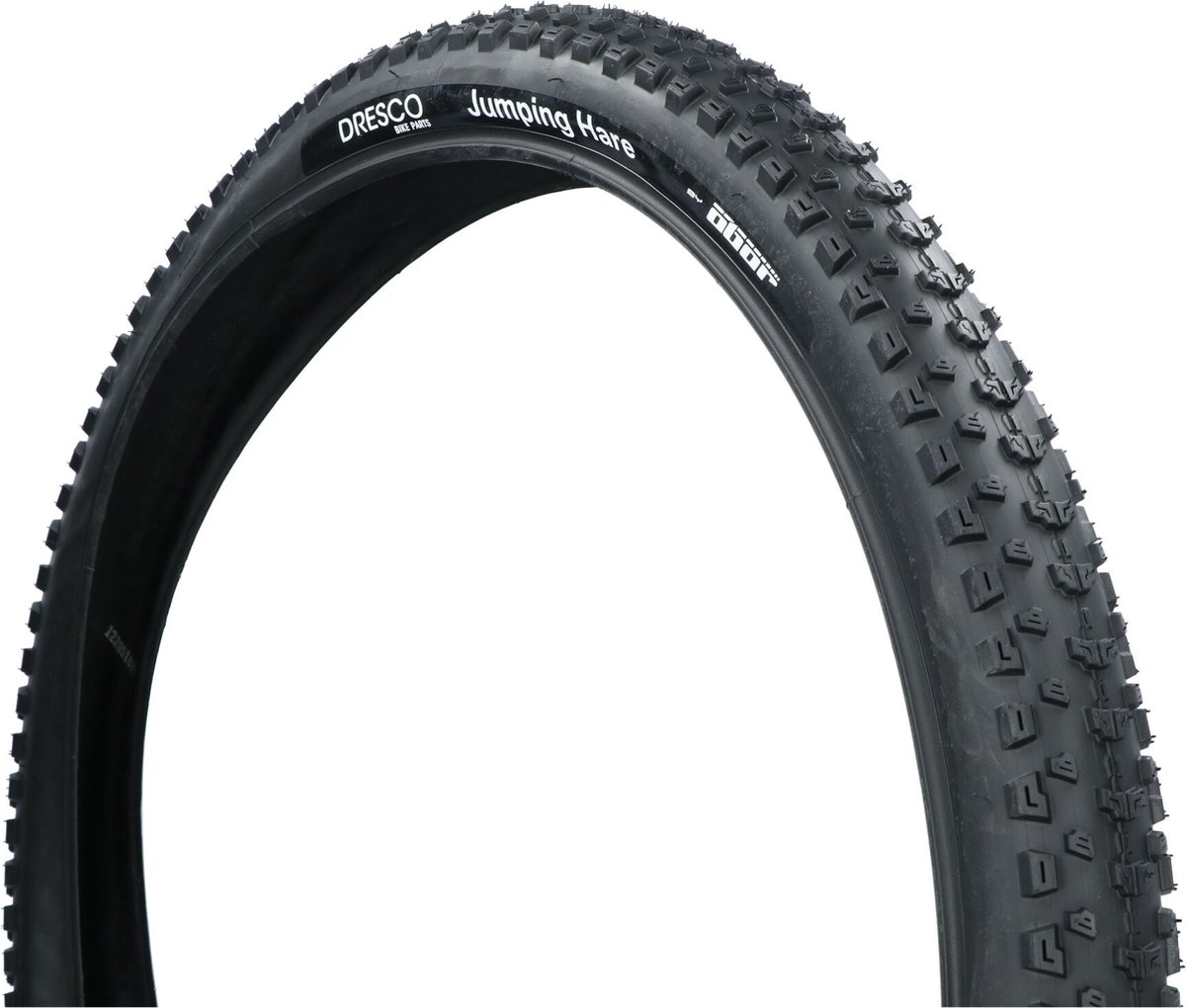 Dresco Buitenband Jumping Hare - Bandenmaat 26 x 2.10 – ETRTO maat 54-559 - Optimale grip bij alle weersomstandigheden - Lage rolweerstand – Hoge lekbestendigheid - Optimale grip - Zwart