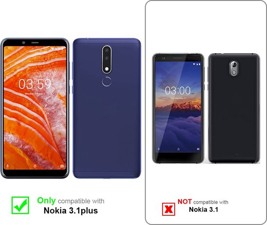 Custodia Portafoglio Cadorabo Per Nokia 5.1 Plus | Azzurro Scuro E Nero | Con Slot Carte