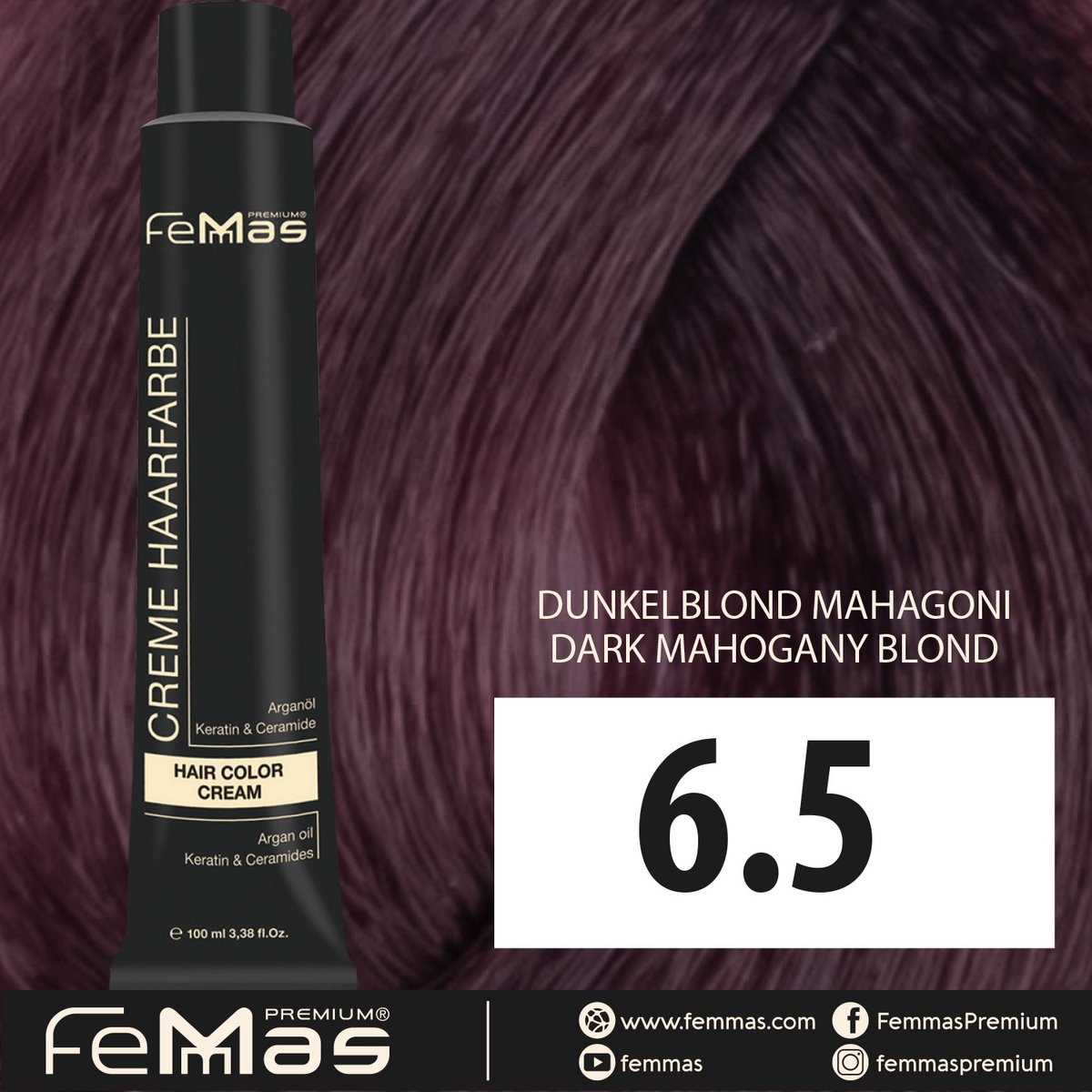 Femmas (6.5) - Haarverf - Donker Mahonie Blonde - 100ml