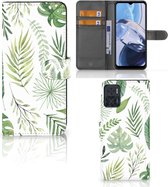 Wallet Book Case Motorola Moto E22 | E22i Smartphone Hoesje Leaves