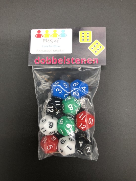 Afbeelding van het spel 12-kantige dobbelstenen (SET van 10 st.)