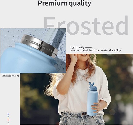 Gepersonaliseerde metalen waterfles - herbruikbare 800 ml art-decostijl - BPA-vrije lekvrije sportdrinkfles voor op reis - personaliseer met een willekeurige naam - Nederland