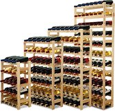 SMH LINE® Casier à vin pour 20 bouteilles - 70x43,4x25cm - Bois - Casier à bouteilles