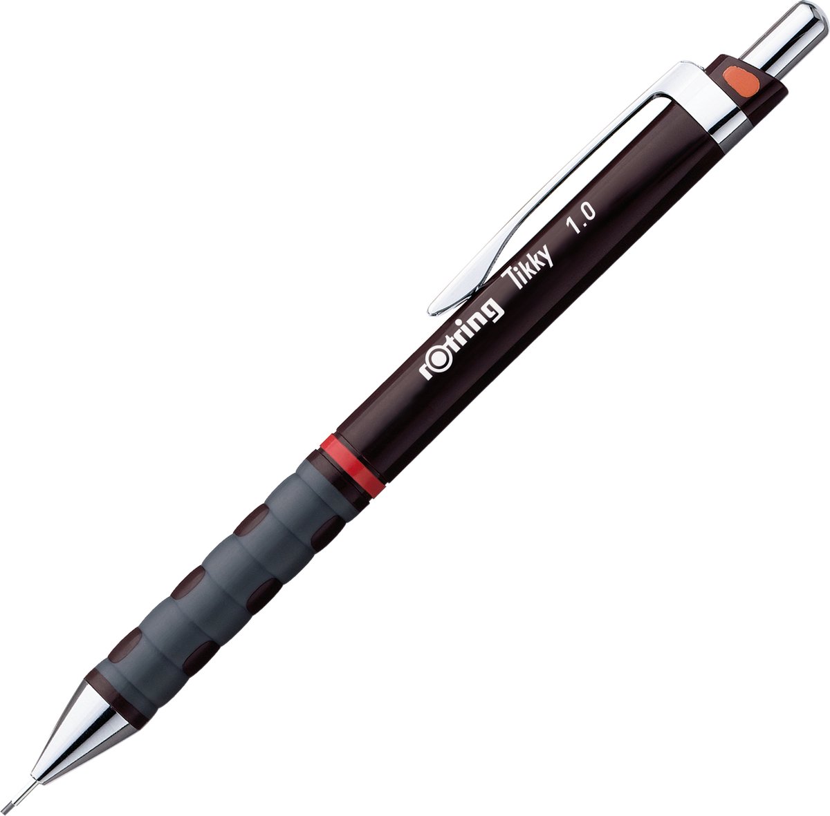 rOtring Tikky-vulpotlood | HB | 1,00 mm | Bourgondroode behuizing