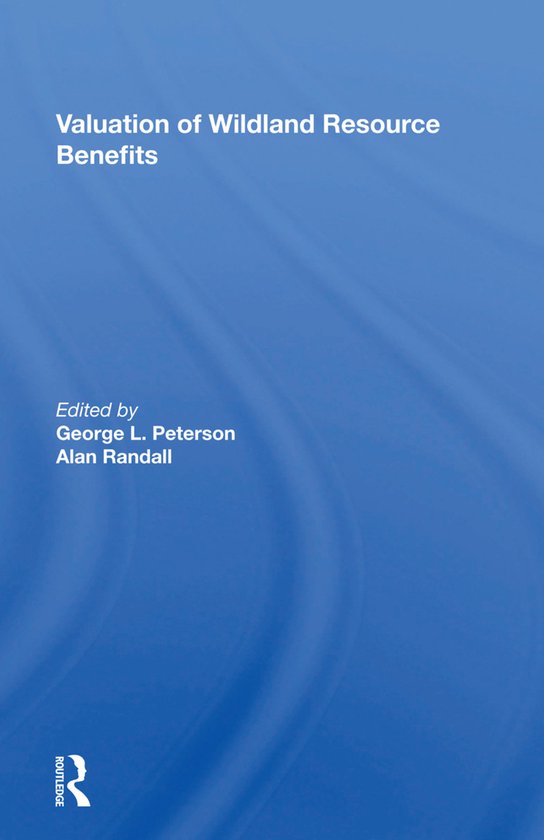 Valuation Of Wildland Resource Benefits - cover