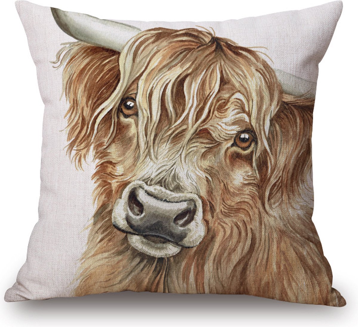 kussenhoes Highland Koe 43 x43 cm