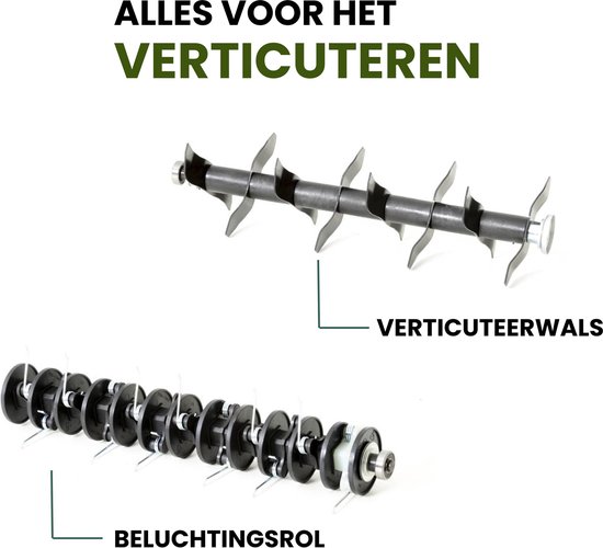 Gartenmeister Elektrische verticuteermachine en beluchter - GMEVL 1800W - Maaibreedte 38 cm - 40 L opvangzak van Gartenmeister — afbeelding 3