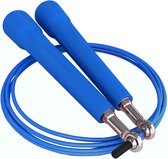 Speed Rope - Premium Springtouw - Verstelbaar - Met Kogellager - Blauw