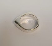 Zilveren ring - massief - 925dz - strak model - sale Juwelier Verlinden St. Hubert - van €125,= voor €99,=