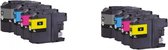 IPEXNL inktcartridges geschikt voor Brother LC-421XL LC 421 bk/c/m/y 2x multipack inktcartridges o.a. DCP-J 1050DW 1140DW 1800DW MFC-J 1010DW