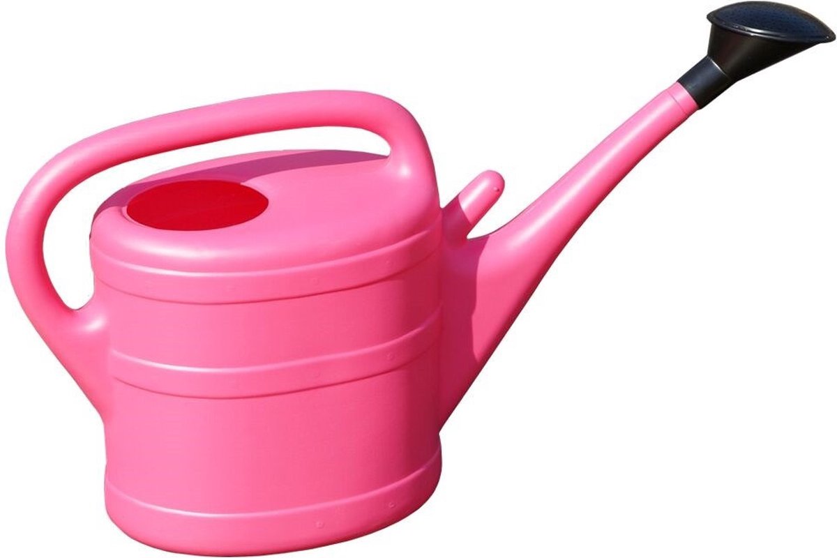 Roze gieter met broeskop 10 liter - Geli