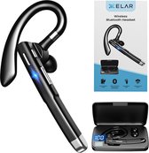 Draadloze Headset met Oplaadcase - Bluetooth 5.0 oortjes - Handsfree bellen - Oordopjes - Waterproof - 24 uur bellen - Noice Cancelling Microfoon - Zwart