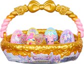 Hatchimals CollEGGtibles - Paasmandje van konijnenfamilie (goud/roze) met 6 personages