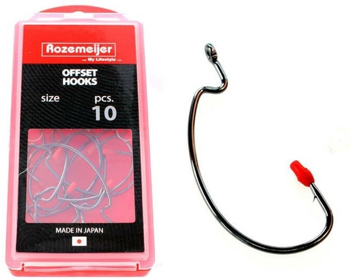 Offset Hooks size 1 nu € 5.95, De specialist in Rozemeijer uit hetHaken en  Loodkoppen assortiment