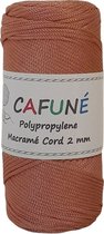 Cafuné Polypropyleen Macrame koord - 2mm - Zalm - PP4 - Haken - Macramé - Paracord - Polyester