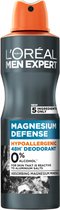 Men Expert Magnésium Defense déodorant hypoallergénique spray 150ml