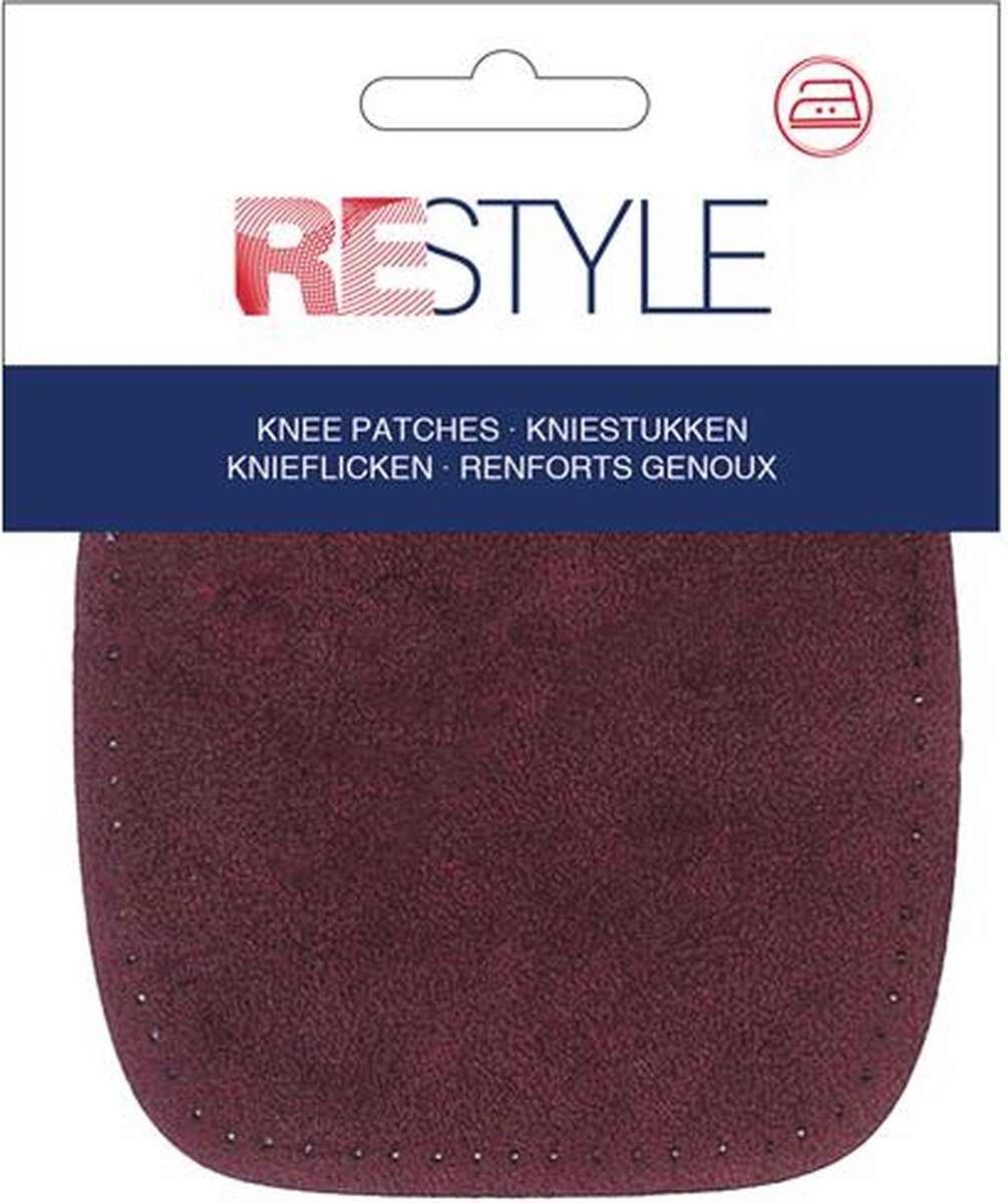 Kniestukken suede kleur 763 Bordeaux rood