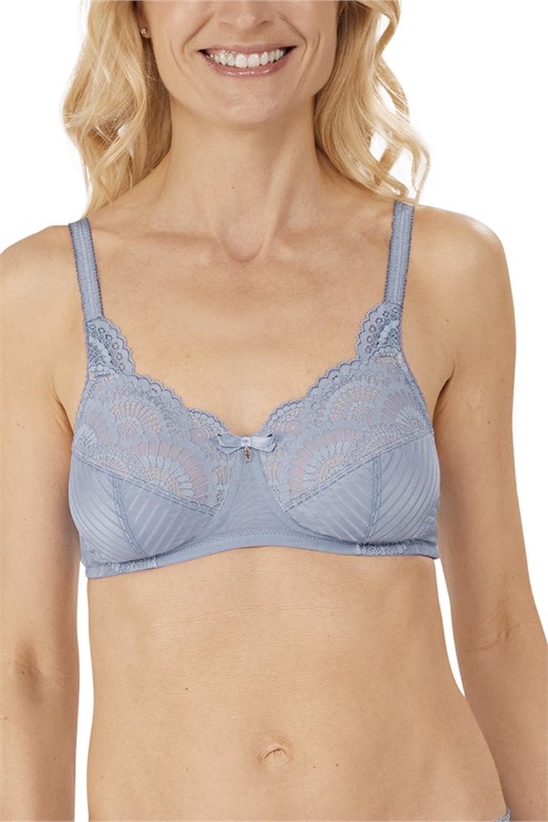 Amoena Karolina BH Zonder Beugel Blauw Light Blue/Light Sand