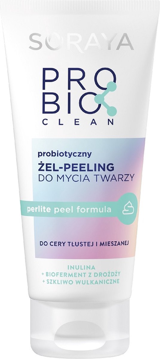 Probio Clean probiotische gel-peeling face wash voor vette en gemengde huid 150ml