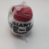 Bowling Bowling Master ' Giant Puff Ball' éponge, rouge blanc avec texte noir, 15 cm, pour garder les mains au sec.