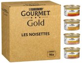 Gourmet Gold Mini Filets Country Medley Kattenvoer Natvoer - 96x85g - (96 blikjes: 8,16kg)