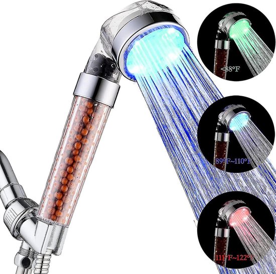 Iridescent douchekop LED verlichting Waterbesparende douchekop Hoge
