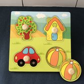 Educatief Speelgoed - Peuters - Montessori Speelgoed - Baby Puzzel - Montessori - Houten Puzzel - Speelgoed Bord - Puzzel Peuter - 1 Jaar - 2 Jaar - 3 Jaar - 4 Jaar