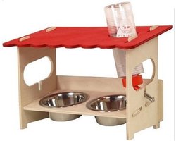 Knaagdier Snackbar - met Fles & Voerbakken 31x19x22 cm