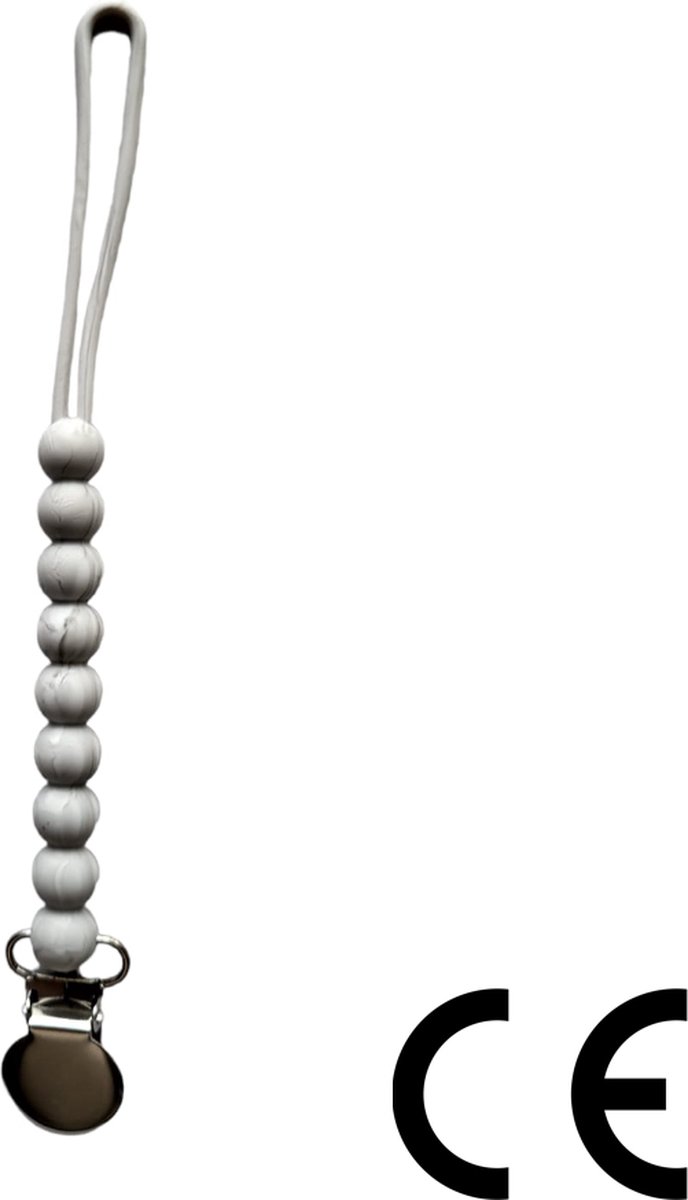 Goedkoopste Speenkoord - spenenketting - marmer - silicone bijtkralen