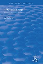 Routledge Revivals- To Speak as a Judge