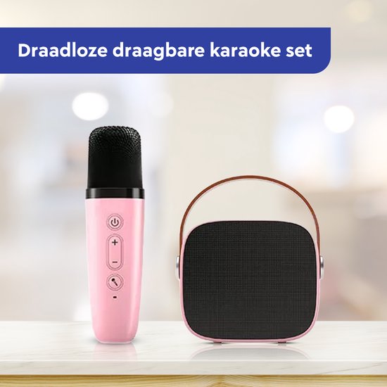 Incubus Kwijtschelding Sneeuwstorm Draagbare Bluetooth Karaoke Speaker - Karaokeset - Draadloze Microfoon -  Roze | bol.com