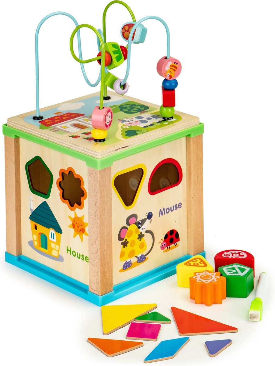 O-toys Enfants Labyrinthe Puzzle En Bois Activité Aimant Jouets