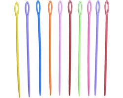 Bijoux by Ive - 10 plastic naalden van circa 15 cm groot in verschillende kleuren