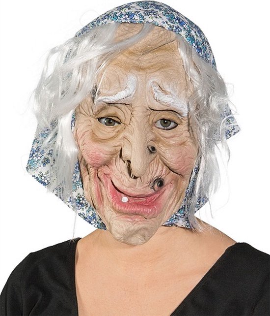 krater microscoop petticoat Masker oude vrouw met wrat op bovenlip /heks/ sarah latex masker | bol.com