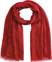Emilie scarves The all time essential scarf - sjaal - rood - linnen - viscose