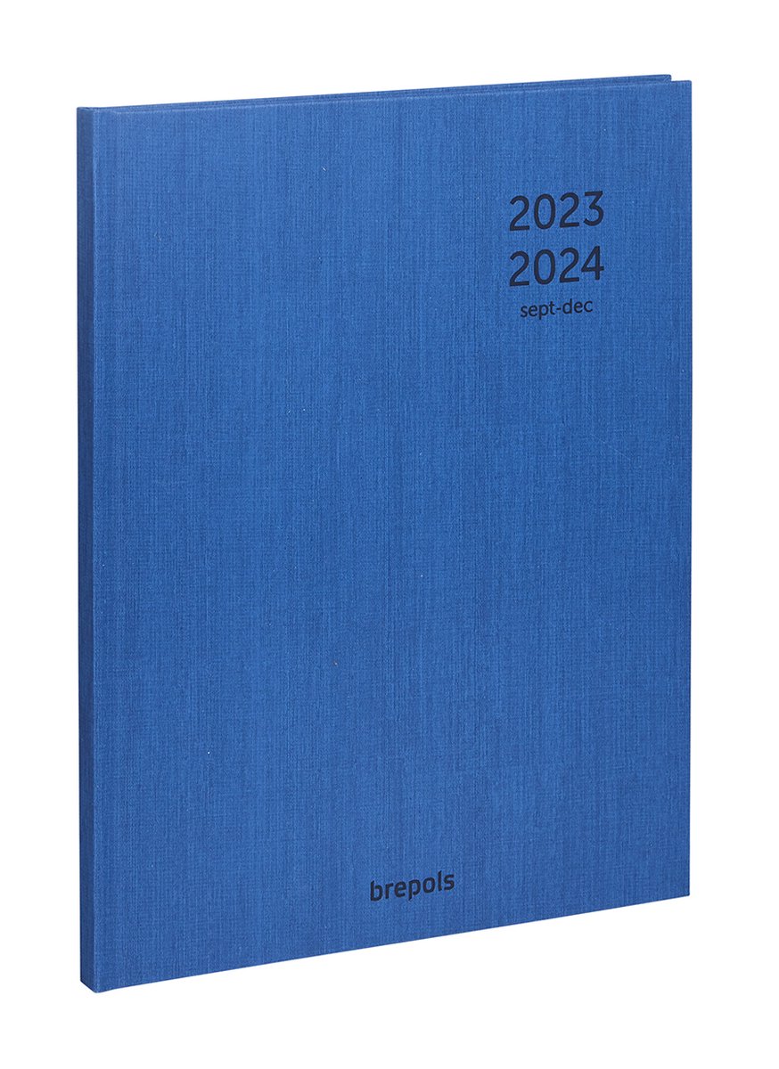 Agenda Brepols Notavision Polyprop couleur bleu 2024 - Copie Conforme