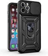 Apple iphone 14 pro Armor case zwart -met camera bescheming-antishok case back cover -super stevige hoesje iphone
