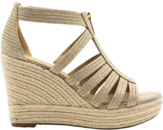 Dames Pumps Michael Kors Bradley Wedge Gold Goud - Maat 39