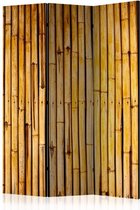 Vouwscherm - bamboe schutting 135x172cm, gemonteerd geleverd (kamerscherm)  dubbelzijdig geprint