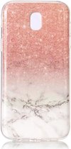 Samsung Galaxy J5 (2017) TPU Hoesje met Marmer Wit