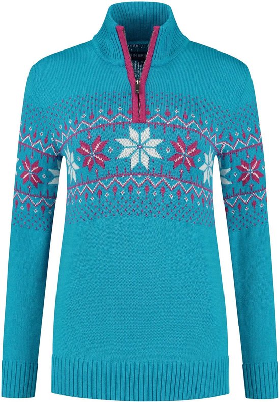 Dames Kersttrui – Vrolijke Rendiertrui met Feestelijke Winterprint