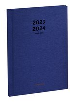 Brepols agenda 2023-2024 - NATURE - Bretime 16M - Weekoverzicht - Blauw - 14,8 x 21 cm